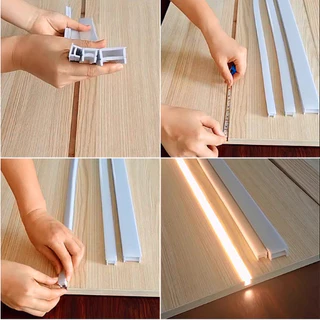 แบ่งขายเป็นเมตร/ ราคาต่อ1เมตร Silicone Channel Strip รางซิลิโคน แบบฝัง สำหรับ LED Strip Light