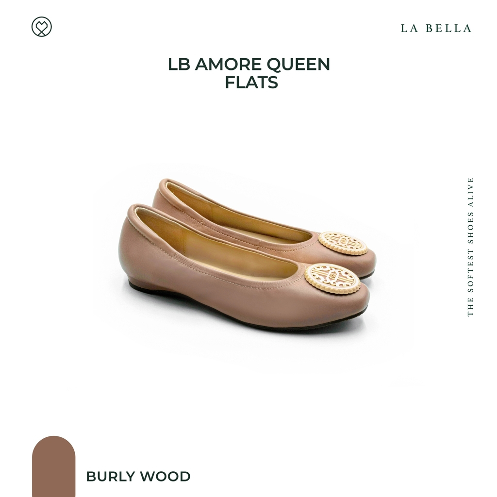 LA BELLA รุ่น LB AMORE QUEEN FLATS - BURLY WOOD