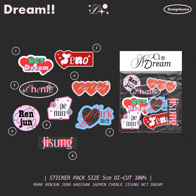 Sticker NCT”  Dream Dream “ || แบบชิ้น💚