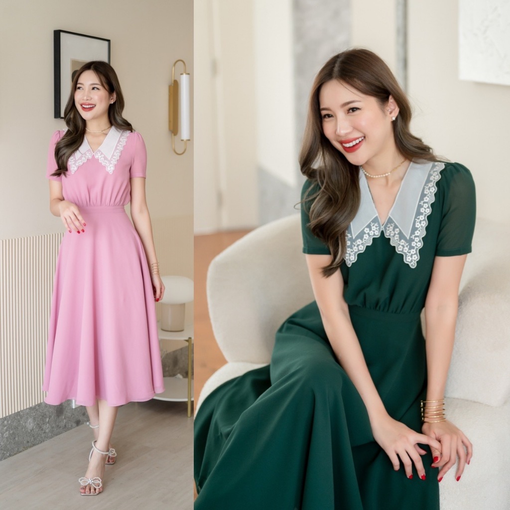 PD234 Chiffon Midi Dress