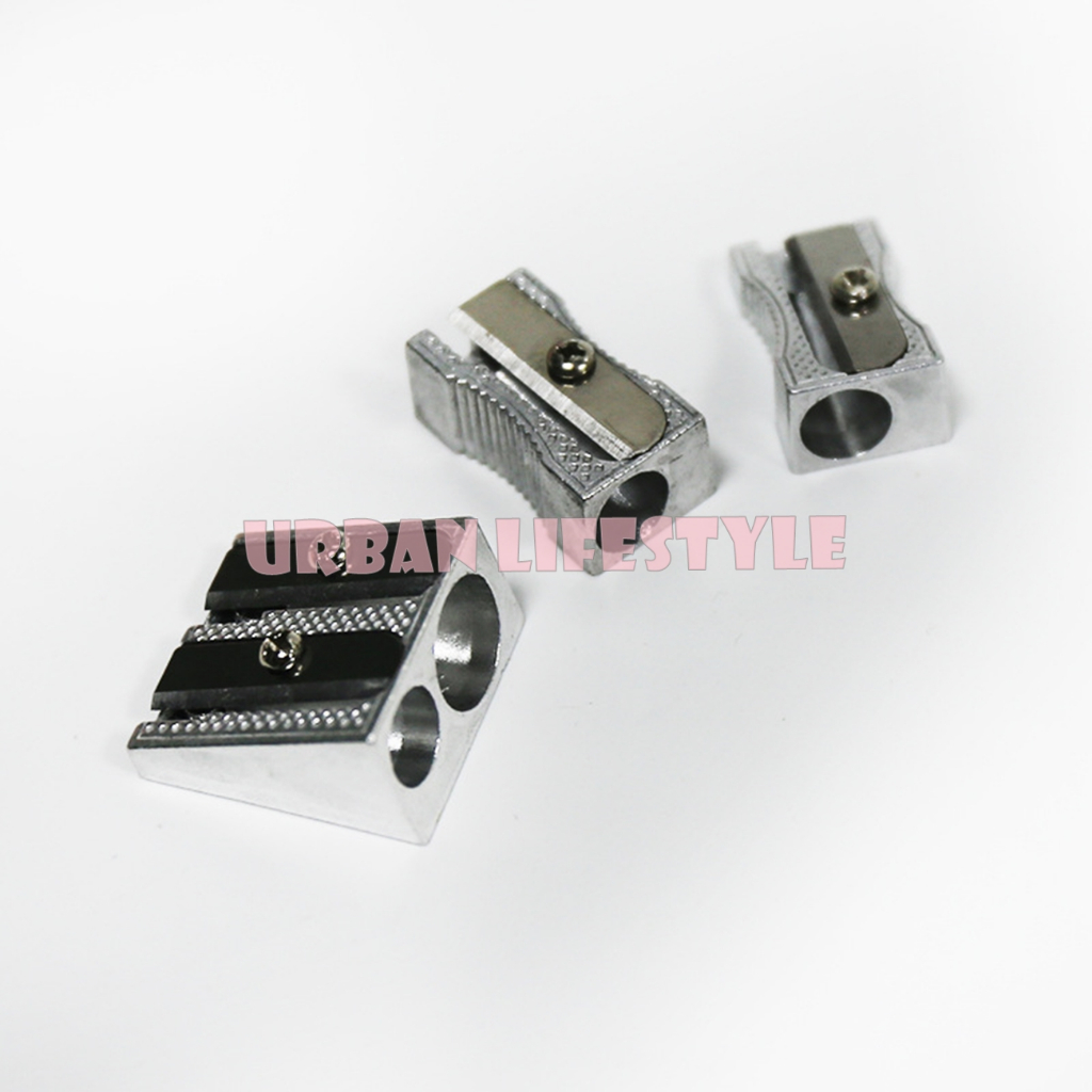 กบเหลาดินสอ กบเหลาดินสอเหล็ก กบเหลาดินสอโลหะ 1 / 2 รู Pencil Sharpener 1 ตัว