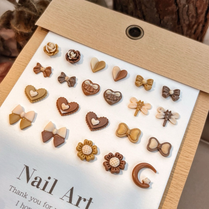 อะไหล่คละแบบโทนสีน้ำตาล 50 ชิ้น พร้อมส่งในไทย