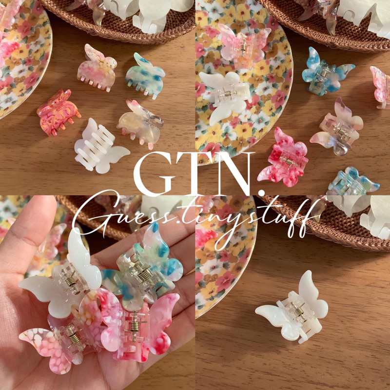 พร้อมส่งจากไทย กิ๊บจิ๋ว กิ๊บหนีบผม GTN x 3 cm Tiny Nabi Hair Claw กิ๊บผีเสื้ิอ