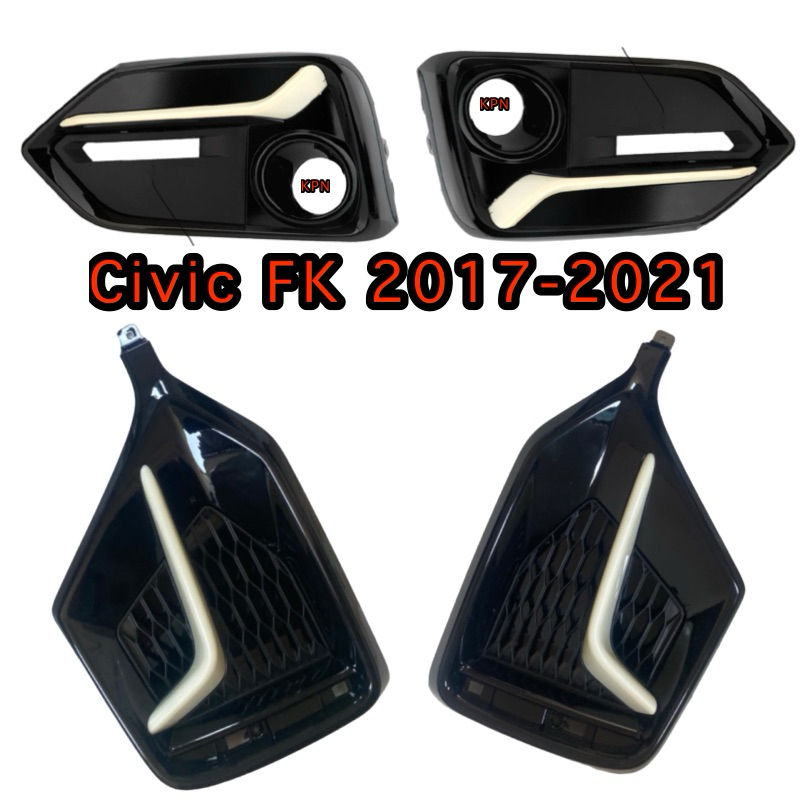 ครอบไฟตัดหมอกหน้าหลัง civic fk 2017-2021 ของอยู่ไทยพร้อมส่ง