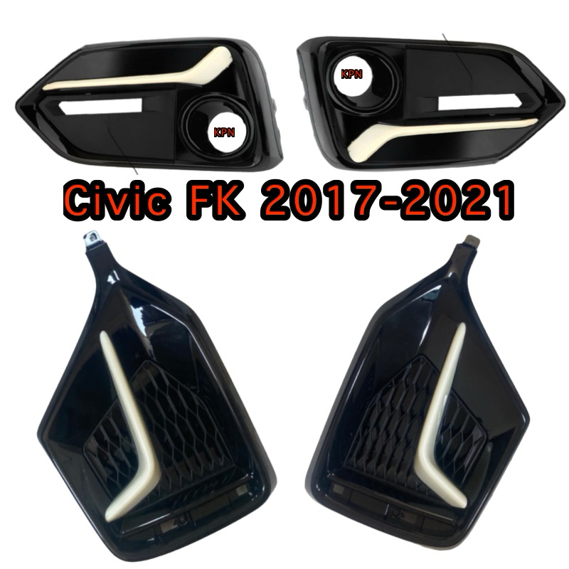 ครอบไฟตัดหมอกหน้าหลัง civic fk 2017-2021