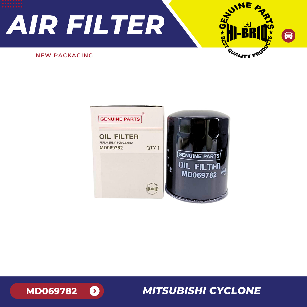 กรองน้ำมันเครื่อง MD069782   HI-BRID สำหรับรถรุ่น  MITSUBISHI CYCLONE L200