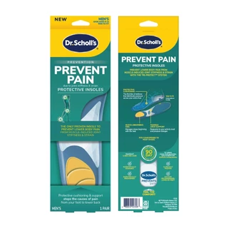 แผ่นรองเท้า สำหรับป้องกันอาการปวดตามร่างกายส่วนล่าง Dr.Scholl's Prevention Prevent Pain Protective Insoles