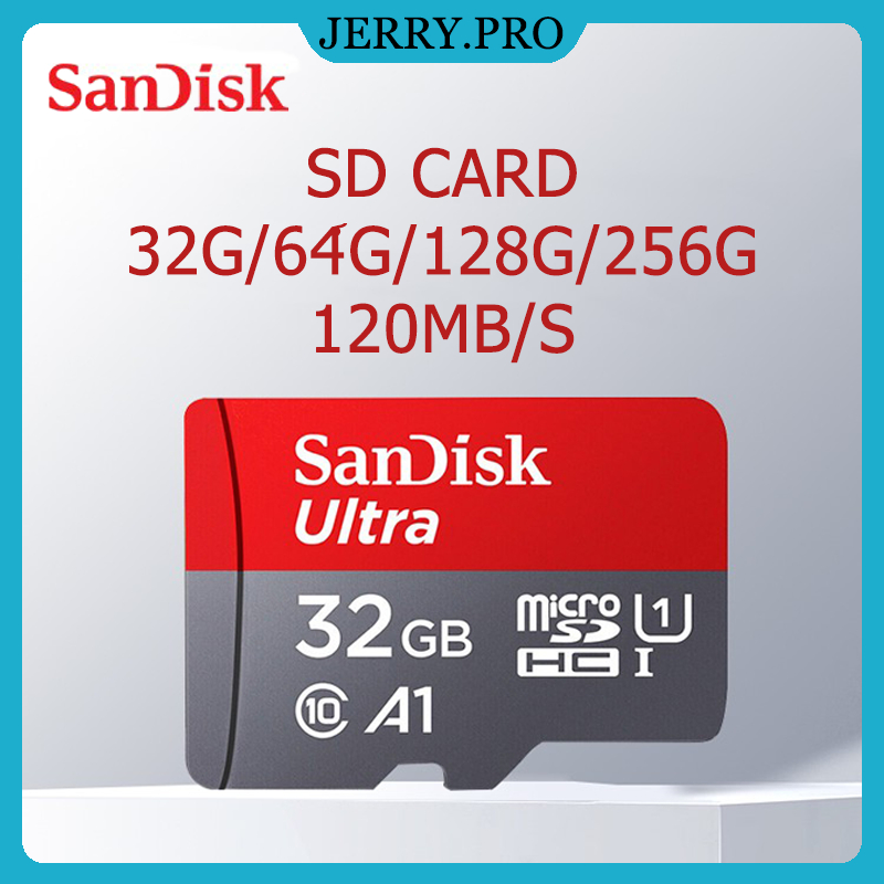 Sandisk Ultra Micro Memory Card  เมมโมรีการ์ด32GB/64GB/128GB  ความเร็ว120MB/sใช้ได้กับมือถือ คอมพิวเตอร์ SD Card 256G