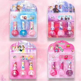 ยาทาเล็บ สำหรับเด็ก สูตรน้ำ ชุดลายการ์ตูนดิสนีย์ สีทาเล็บเด็ก ยาทาเล็บเด็กลอกได้ น้ำยาทาเล็บเด็กเจ้าหญิง