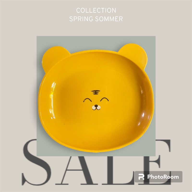 จานตื้นหน้าหมี เนื้อพลาสติก น่ารักมากก - รูปที่ 3