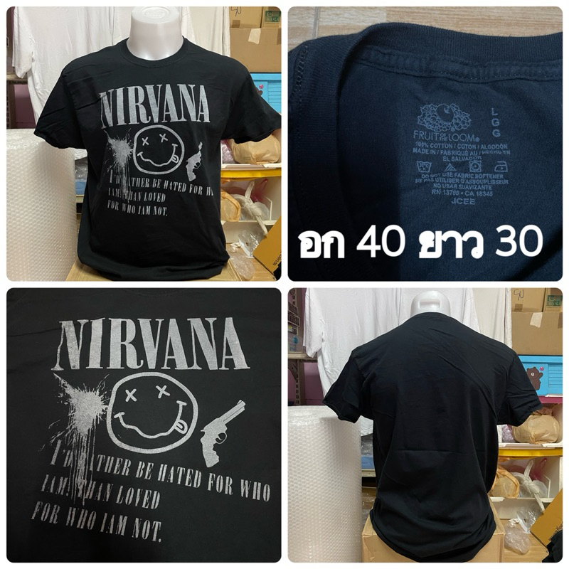 เสื้อยืดมือสอง USA วง Nirvana