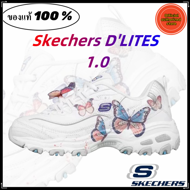 Skechers สเก็ตเชอร์ส รองเท้าผู้หญิง Women D'lites1.0 Sport shoes ของแท้ 100 % การสึกหรอ