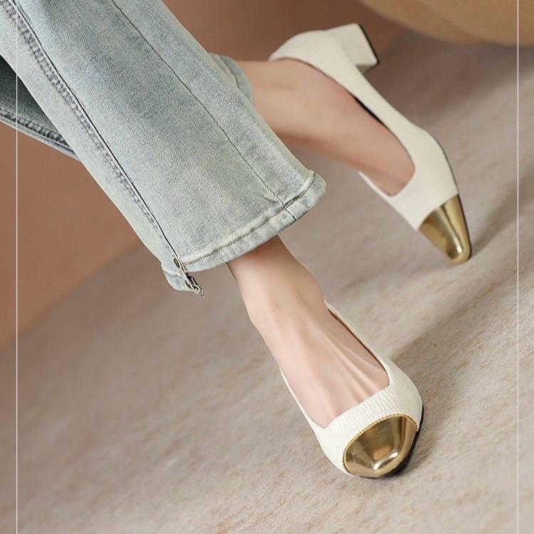 **พร้อมส่งในไทย** 556 shoes i amm รองเท้าคัทชู ส้นสูง สไตล์หัวแหลมเก็บทรงเท้าสวย