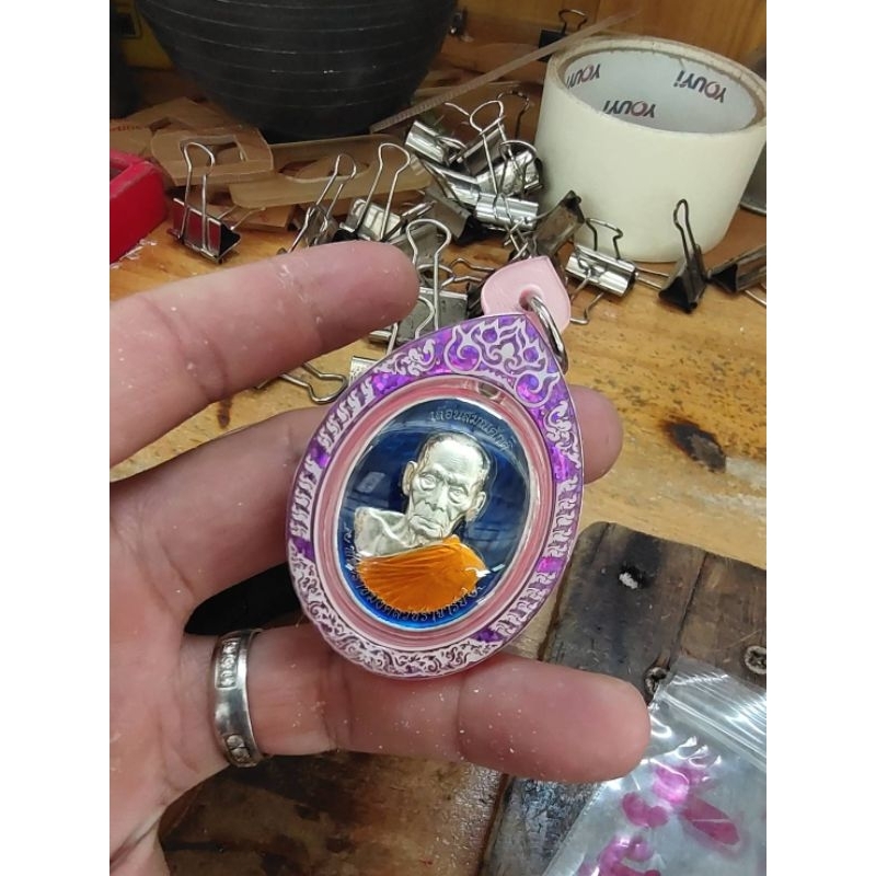 งานหน้ากากอคิลิคตกแต่งองค์พระ ทรงไข่