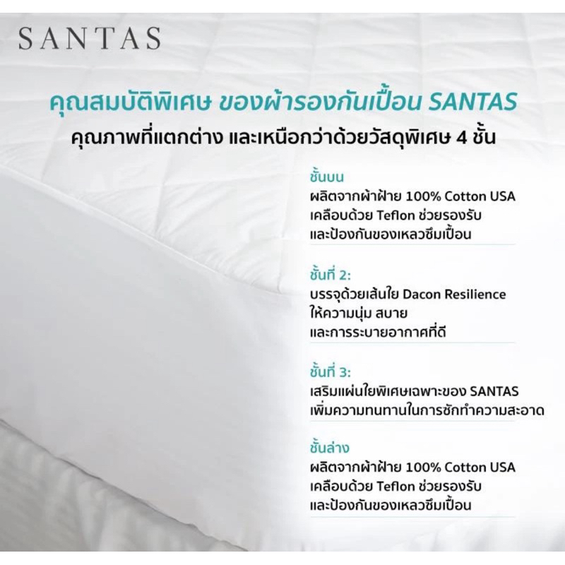 SANTAS ผ้ารองกันเปื้อน แบบรัดมุม
