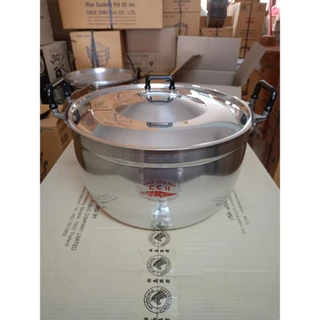 Crocodile Cookware หม้อ 2 หู ตราจระเข้ วัสดุ อลูมิเนียม (เลือกขนาดได้) ขนาด 34 - 45 ซม. หม้อแกง