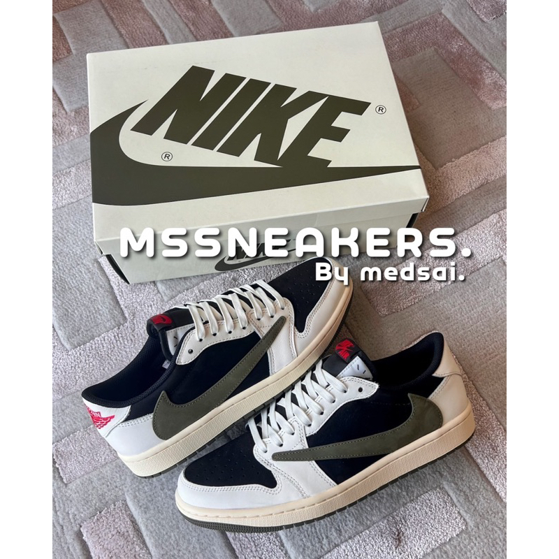 🫒NIKE AIR JORDAN 1 LOW OG SP Travis Scott Olive