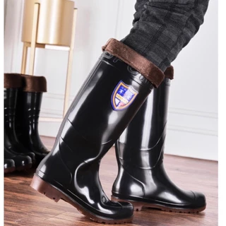 รองเท้าบูท (เบอร์39-44)ควรเพิ่มไซส์1เบอร์ สีดำ บูทยาว ตัดหญ้า ยางPVC แบบยาว ตัดหญ้า กรีดยาง กันน้ำ ดำนา คุณภาพดี