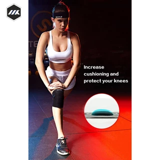 MK กีฬาเข่า Pads Breathable หนาเข่าสนับสนุนรั้งฟิตเนสอุปกรณ์กีฬาสำหรับวิ่งขี่