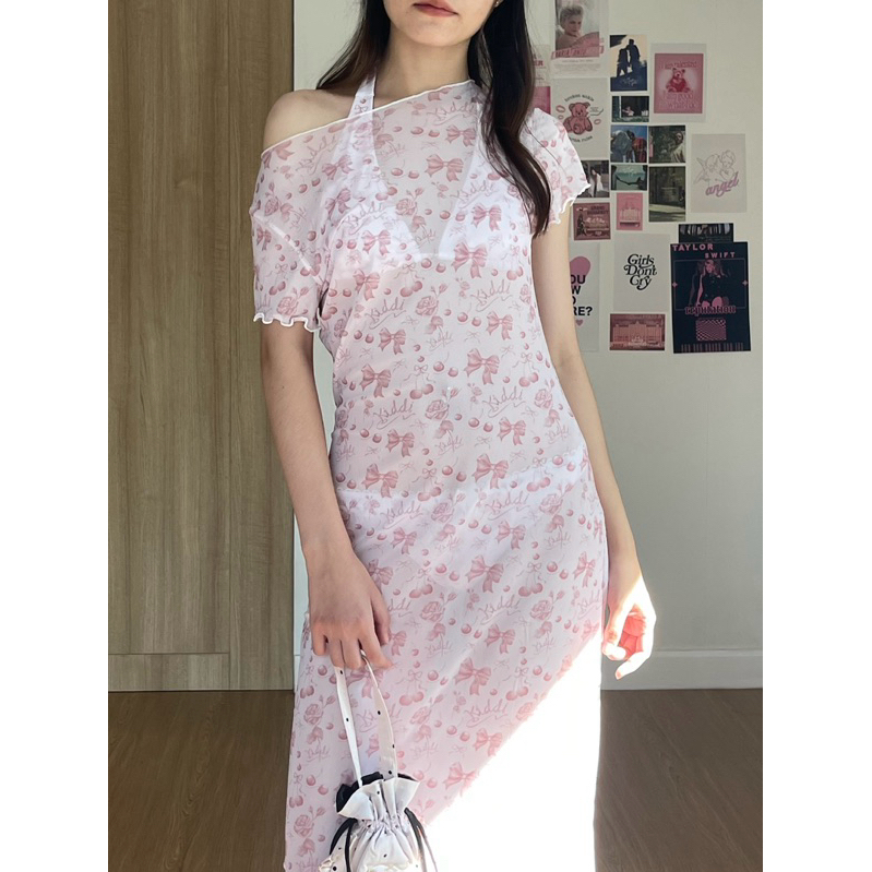 ชุดเดรส darling see-through dress