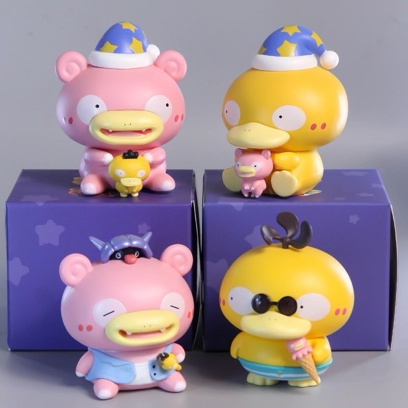 โมเดล Pokemon - Beach & Sleep - Psyduck & Slowpoke