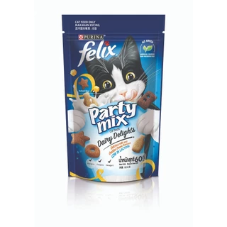 Party Mix / Felix Play Tube Cat Treats Crunch ปาร์ตี้มิกซ์ / เฟลิกซ์ เพลย์ ทูป 50g-60g