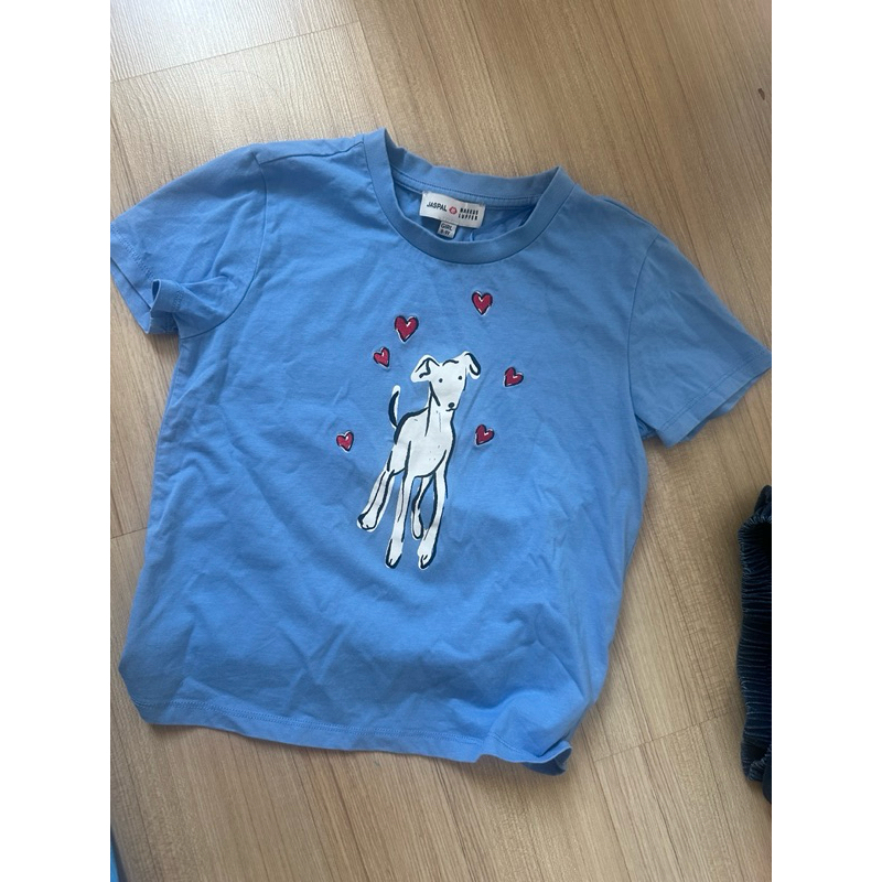 Jaspal เสื้อยืดเด็กผู้หญิง มือสอง ไซด์แปดถึงเก้าขวบ อก 26 ยาว 16.5