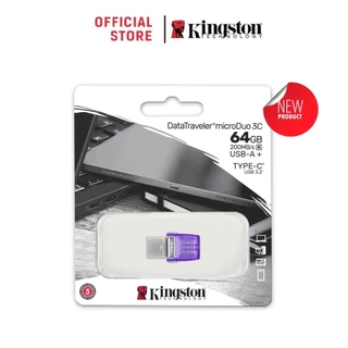 Kingston DataTraveler® microDuoTM 3C USB Type-C 200MB/s3 Flash Drive - แฟลชไดร์ฟ (DTDUO3CG3)