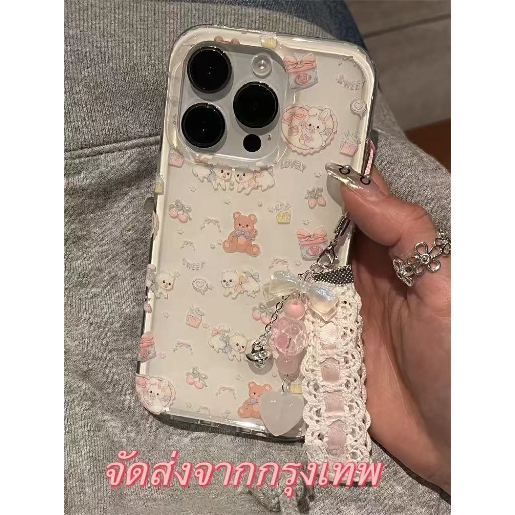 ส่งจากไทยใน24ชม. เคสไอโฟน 15 14 13 12 11 Pro Max เคส for iPhone 15 น่ารัก พกง่ายๆ การป้องกันการตก Case