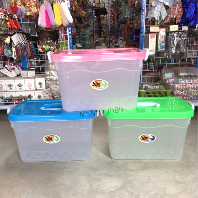 กล่องพลาสติก สีใส(ใบใหญ่) กล่องล็อค กล่องเอนกประสงค์