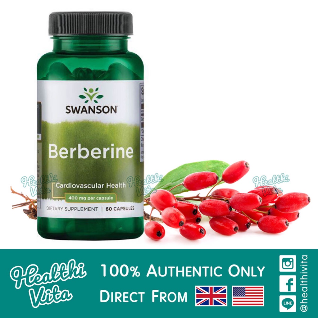 Swanson Premium - Berberine 400mg/60 Caps EXP 10/25