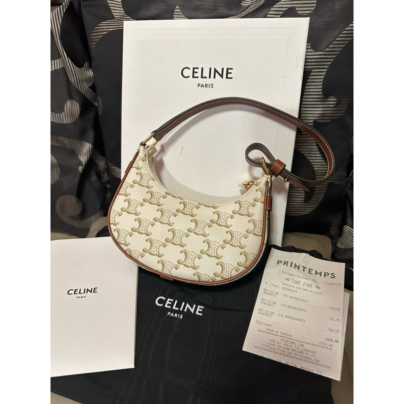 Celine Mini Ava สีขาว มือ 1 ของแท้ อุปกรณ์ครบ
