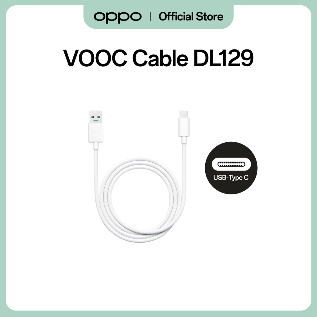 OPPO สายชาร์จ DL129 | Type-C VOOC USB C/1.0m.