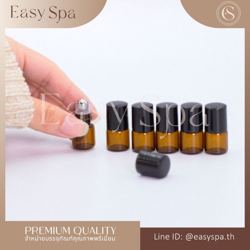ขวดลูกกลิ้งแก้ว 1ml 2ml 3ml 5ml 10ml ขวดลูกกลิ้งสีชา ขาวขุ่น ขวดลูกกลิ้งใส ขวดน้ำมันหอมระเหย ขวดใส่อุทัยทิพย์