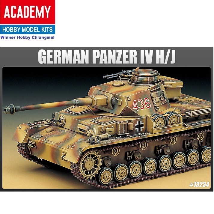 โมเดลรถถัง Academy 13234 Panzerkampfwagen IV H/J German Medium Tank scale 1/35