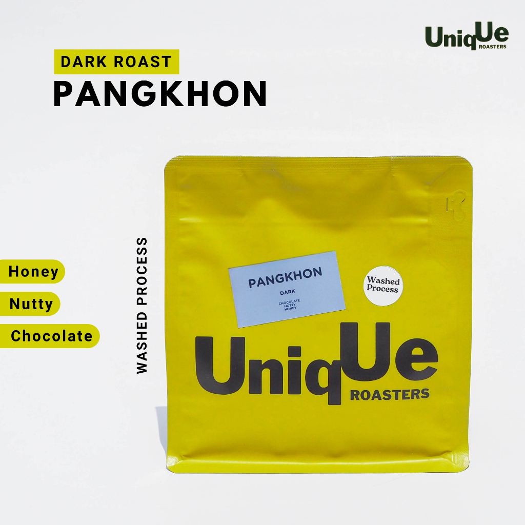 เมล็ดกาแฟอาราบิก้า - ปางขอนคั่วเข้ม PangKhon Dark Roast Washed Process เมล็ดกาเเฟไทย (อาราบิก้า 100%)