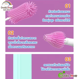 แปรงล้างขวดนมไฟฟ้า ซิลิโคนไฟฟ้าล้างจุกนม หมุนได้ 360 องศา