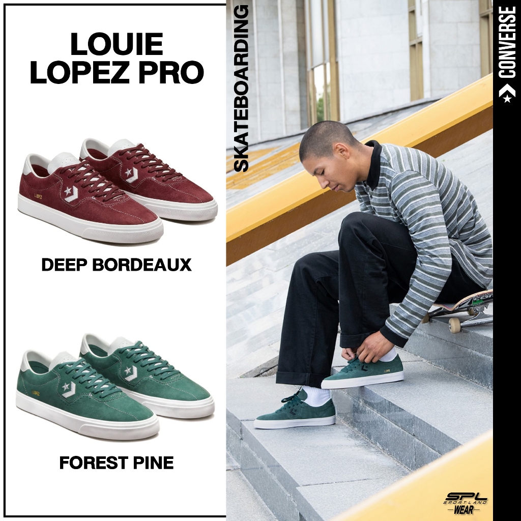 Converse Collection คอนเวิร์ส รองเท้าสเก็ตบอร์ด รองเท้าผ้าใบ UX Louie Lopez Pro OX 171328CF1GNXX / 171329CF1REXX (2990)