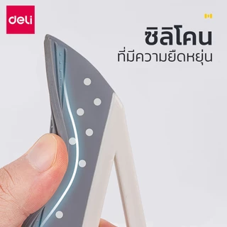 Deli ไม้กวาดรีดน้ำ ไม้กวาดซิลิโคน ด้ามจับสแตนเลส ไล่น้ำให้พื้นแห้งได้เร็วยิ่งขึ้น ด้ามหมุนได้ 180° Wiper Broom