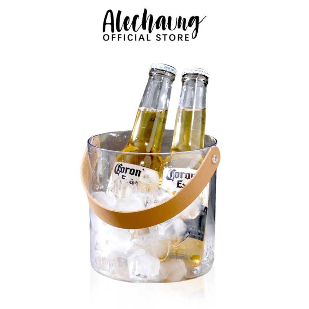 Alechaung ถังน้ำแข็ง ถังใส่เครื่องดื่ม ice bucket ใส่น้ำแข็ง แชมเปญ เบียร์ สำหรับปาร์ตี้ มี2ขนาด