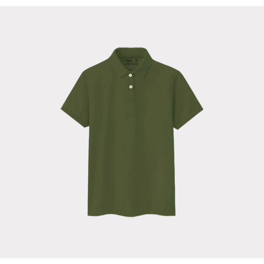 haas เสื้อโปโล unisex ผู้ชาย ผู้หญิง รุ่น Basic " ไม่ปักโลโก้ " SFSQ2186 - 6