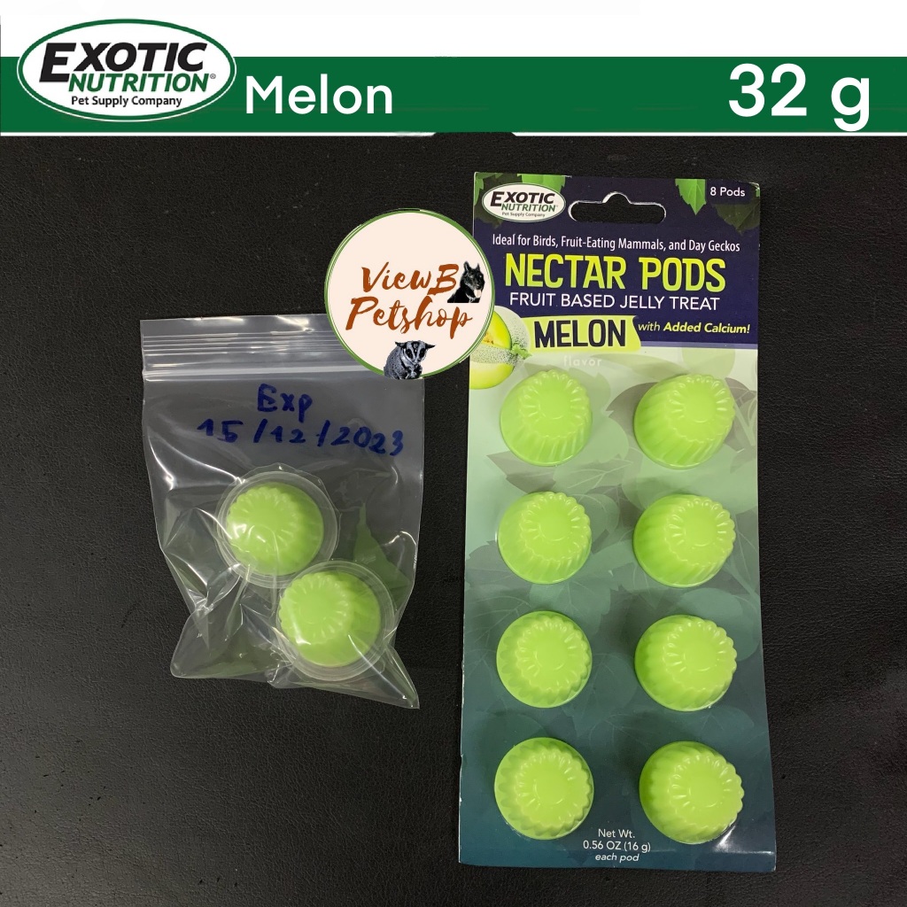 [Exotic Nutrition] (แบ่งขาย) ขนมเยลลี่สำหรับชูการ์ 1-2 ชิ้น Nectar Pods (EN1435) EXP : 01/11/2028