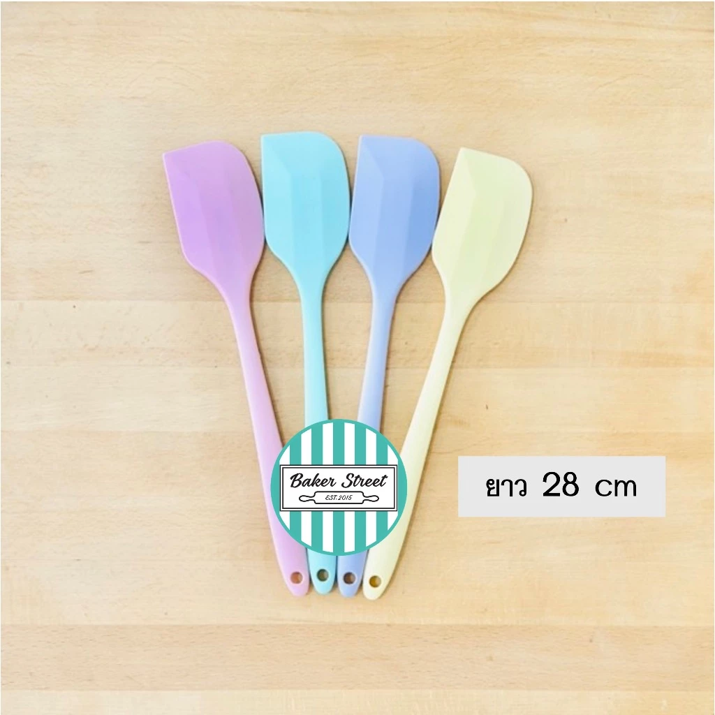 ไม้พายซิลิโคนใหญ่แบบแบน ยาว 28 cm 1 ชิ้น