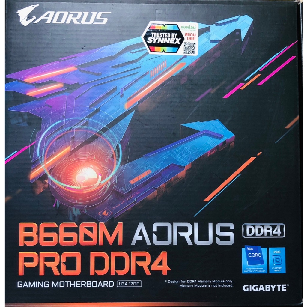 MAINBOARD (เมนบอร์ด) 1700 GIGABYTE B660M AORUS PRO DDR4 มือสอง ประกันไทย