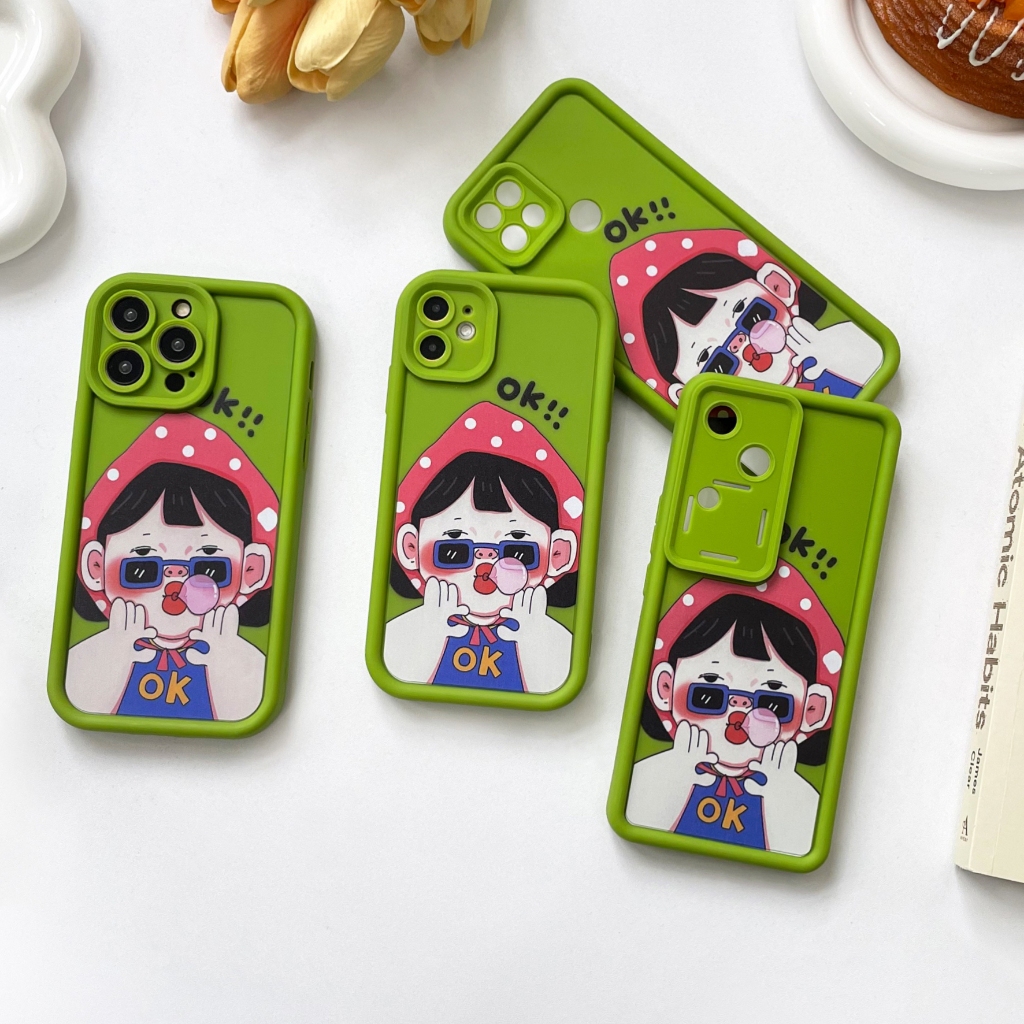 พร้อมส่ง เคสซิลิโคน ลายการ์ตูนเด็ก OPPO A15 A17 A18 A38 A57 A58 A79 RENO4 RENO8T RENO11 VIVO Y17S Y1