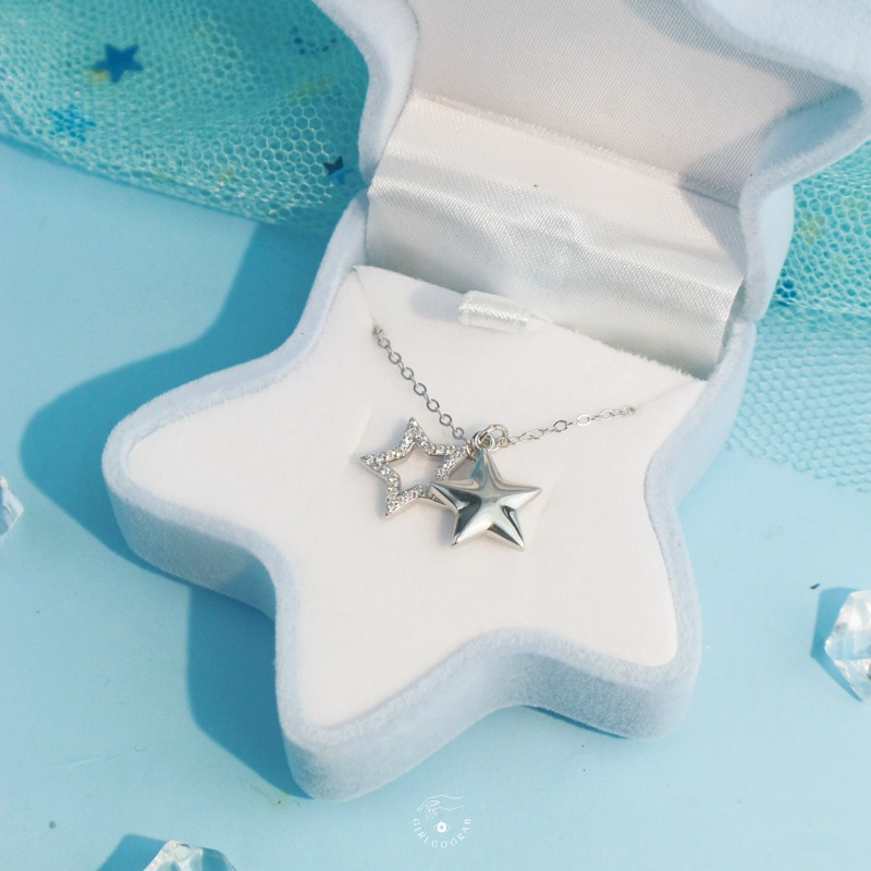Girlgograb ~ สร้อยคอเงินแท้สลักชื่อได้ รุ่น Stellar จี้ดาว