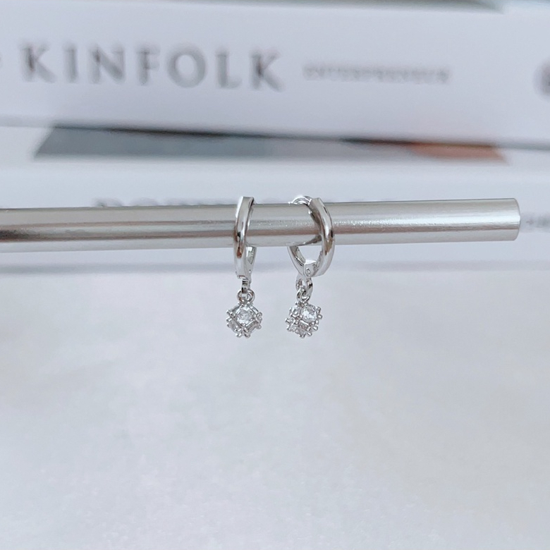 183-littlegirl gifts- Sparkling ball earrings s925 ราคา ถูกที่สุด ดีลบีเคเค แกลเลอรีภาพที่ 2