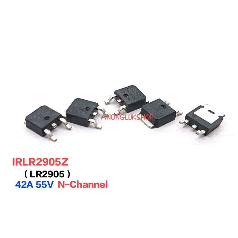 ราคาต่อ 1ตัว 👉👉 IRLR2905Z LR2905 LR2905Z มอสเฟต N-Channel Mosfet TO252 กระแส 42A 55V