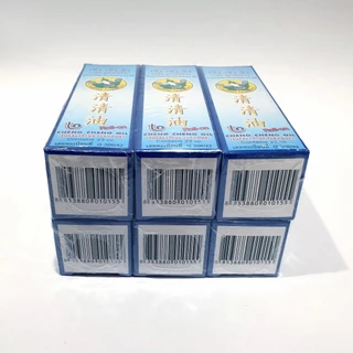 [แพ็ค 6 ขวด สีฟ้า] ยาหม่องน้ำ เช็ง เช็ง อิ๊ว (กลิ่นยูคาลิปตัส) 23 มิลลิลิตร Cheng Cheng Oil 23 cc.