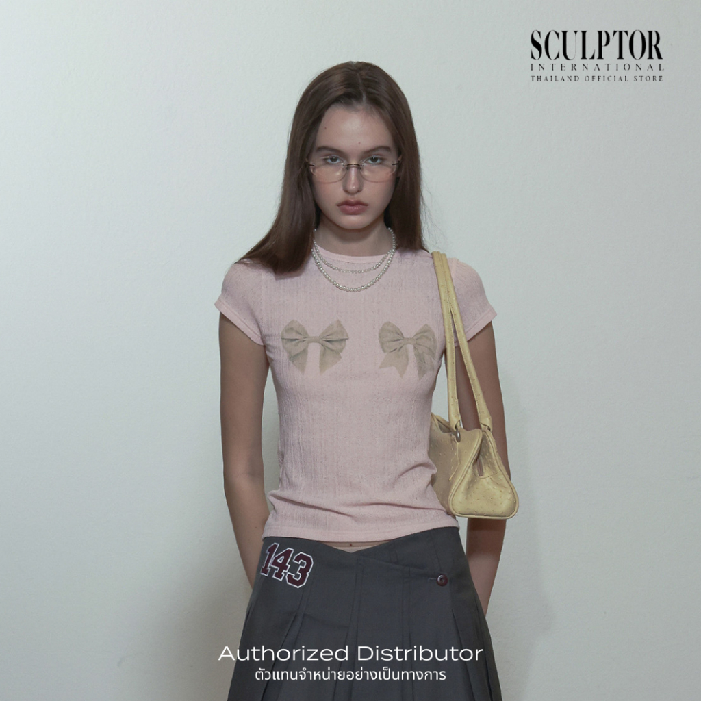 SCULPTOR® เสื้อยืด Bow Bow Baby Tee